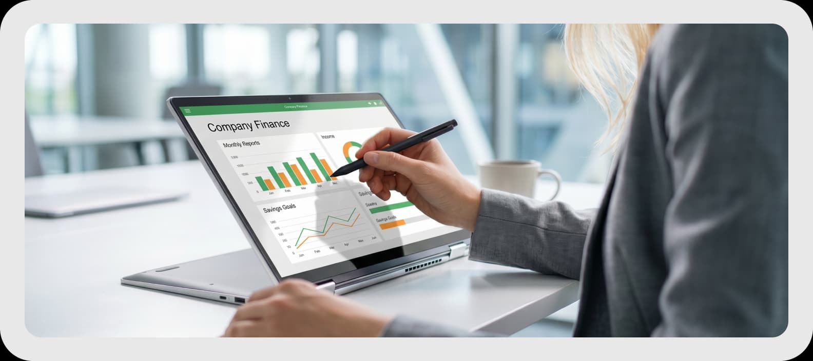 Financial advisor reviewing charts in the 2010s